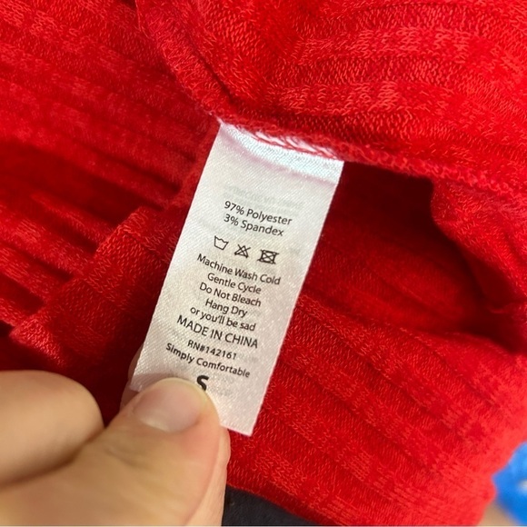 New Lularoe Women’s Sarah Red Rubbed Duster Cardigan Pockets Size Small BNWT - Picture 6 of 6